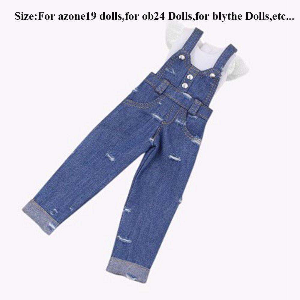 Милые джинсовые брюки, рубашка, модная футболка принцессы, одежда для кукол azone ob24 для кукол blythe
