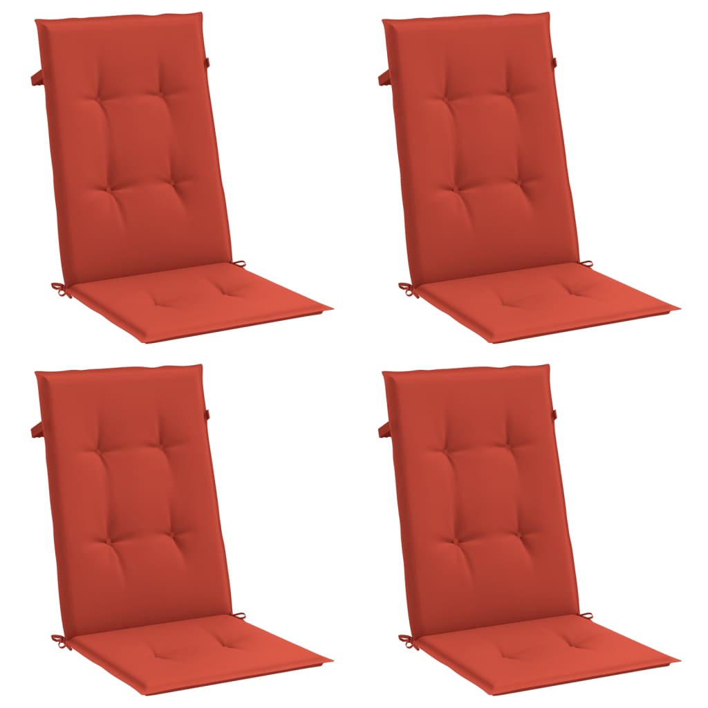 Hochlehner Cushions 4 pcs Melange Red 120 x 50 x 4 cm Fabric