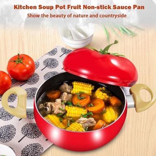 Durable Porcelain Tomato Pot with Heating Function for Soup and Stew