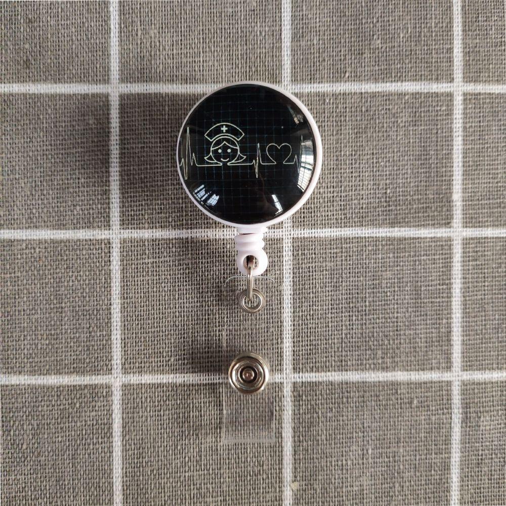 9 стилей рабочий бейдж с выдвижным держателем для медсестры, милый бейдж для медсестры с поворотным зажимом