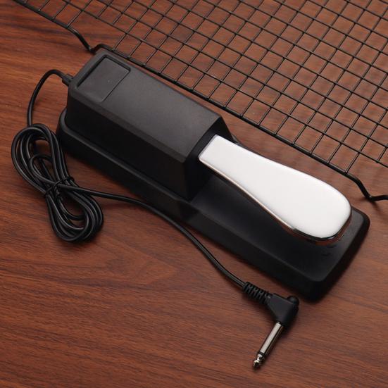 Электрическое пианино сустейн-педаль Нескользящий разъем 6,5 мм, универсальное электрическое цифровое пианино, металлическая педаль, аксессуары для музыкальных инструментов