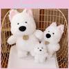 West Highland Standing Terrier Plush Dog Doll Animal Stuffed Toys Gift Accompany