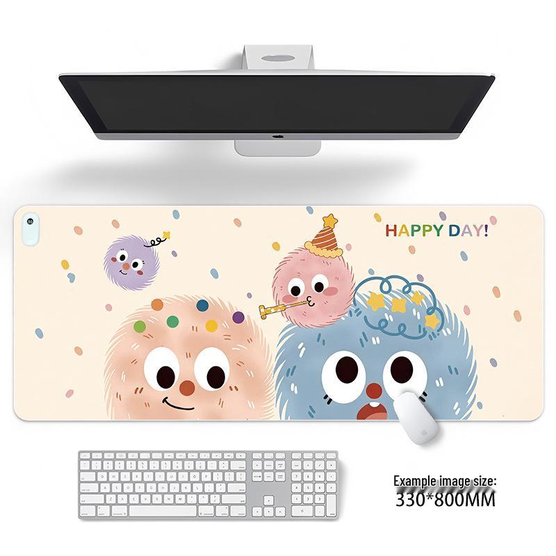 Large Odorless Cartoon Heating Desk Pad - Warm Office Mouse & Table Mat