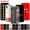 HAMEINUO Battery Life Cycle Funny Clear Cell Phone Cover Case for Iphone X 8 7 6 4 4s 5 5s SE 5c 6s Plus