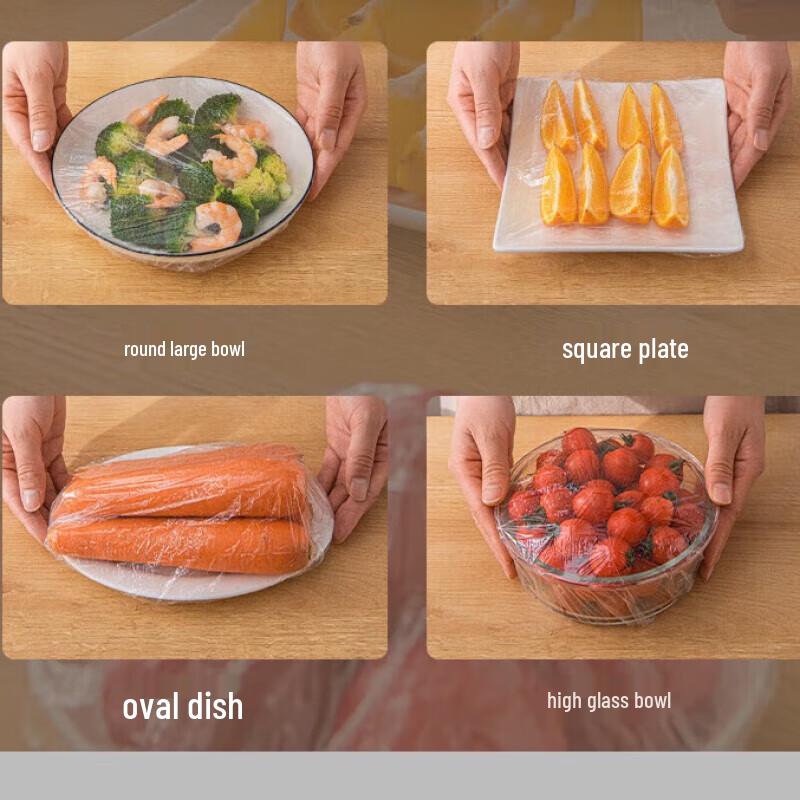 Одноразовые эластичные крышки для хранения продуктов (3-Pack)