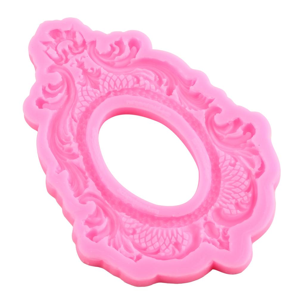 3D рамка для прокрутки в стиле барокко, силиконовые формы, сделай сам, рельефная граница для торта, инструменты для украшения торта из мастики, конфетная глина, формы для шоколадной мастики