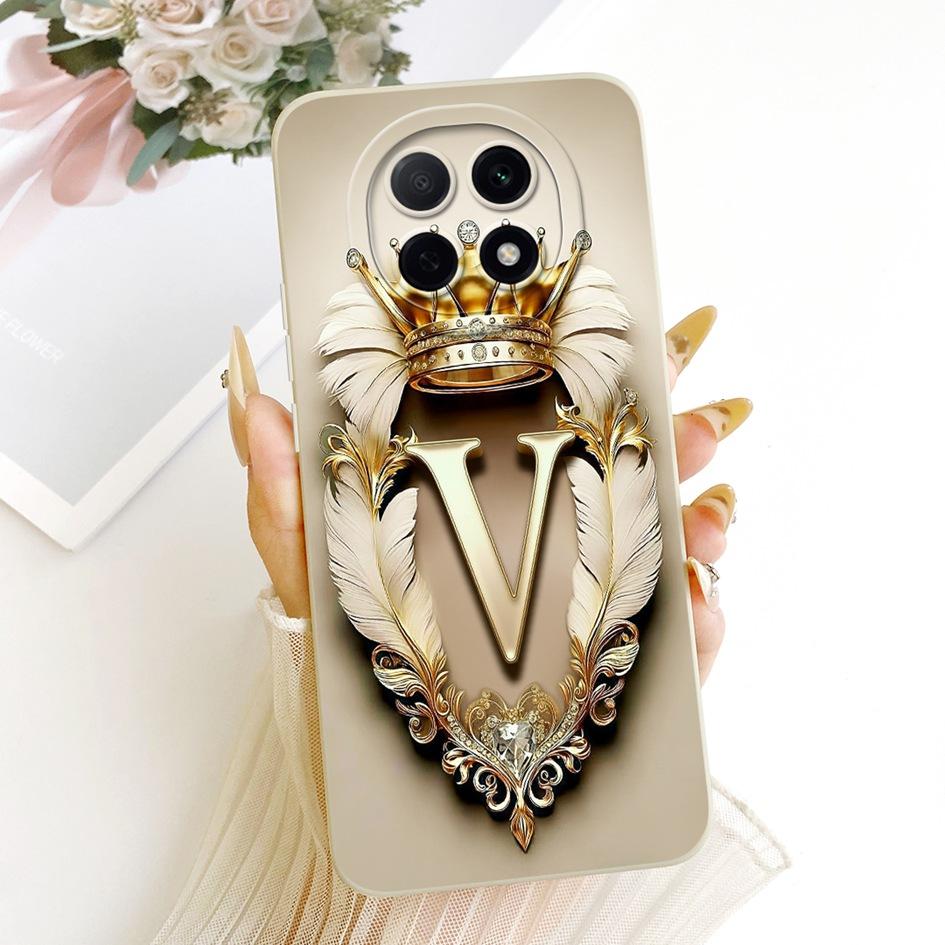 Чехол для OPPO F29 Pro 5G CPH2705 Роскошный чехол с буквами и короной Мягкий силиконовый чехол для пары на телефон Для OPPO F29 Pro F29Pro 2025 Бампер