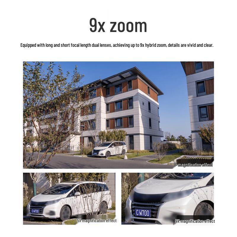 Уличная камера видеонаблюдения Xiaomi CW700S с 9-кратным зумом, двойной камерой 4 Мп (Китайская версия)