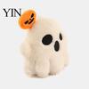 Holiday Gift for Kids Halloween Ghost/Pumpkin Black Cat Plush Figurine, Soft Stuffed Doll Cute Bag Accessory with Hanging Chain, Creative Photography