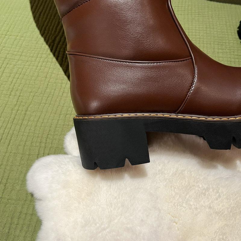 Женские сапоги выше колена с высокими сапогами из натурального кроличьего меха. Женские зимние зимние сапоги.