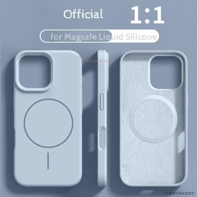 Новый Оригинальный Жидкий Силиконовый Чехол Magsafe для iPhone 15 14 16 Plus 11 12 13 16 Pro Max Funda Магнитная Беспроводная Зарядка Мягкая Обложка