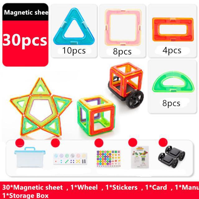 Магнитный конструктор, игрушка-конструктор для мальчиков и девочек, магнитные строительные блоки, магнит, развивающая игрушка для детей