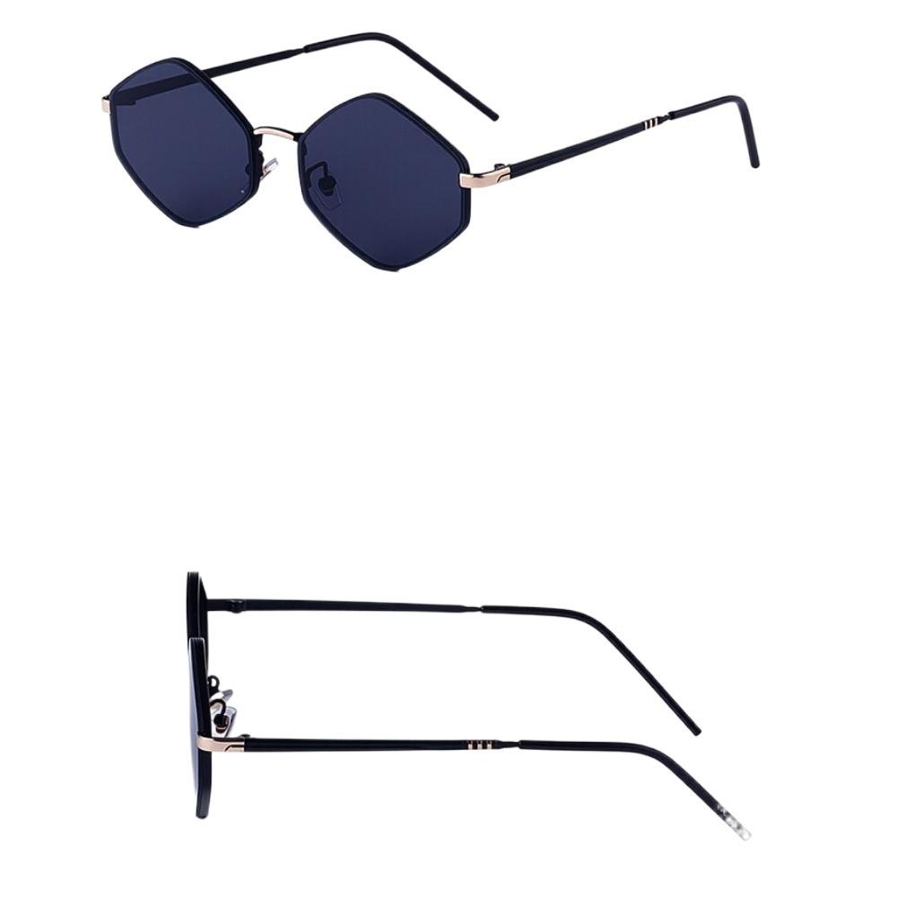 Metal Frame Polygon Sunglasses Y2K Shades Eyewear Personalized Sun Glasses  Photography