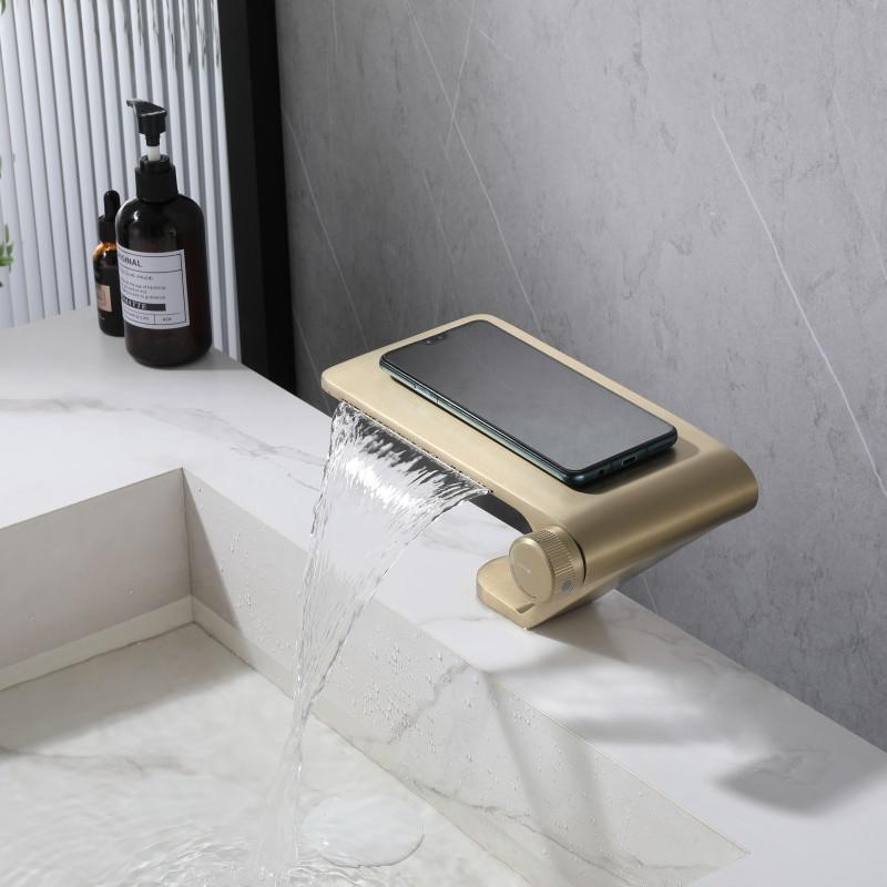 Серый смеситель для раковины, кран для ванной комнаты, латунный однорычажный смеситель для ванной комнаты, кран для горячей и холодной воды, новое поступление