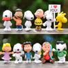Аниме Фигурка Щенка Снупи – Белая Собака Настольное Украшение для Торта Blind Box