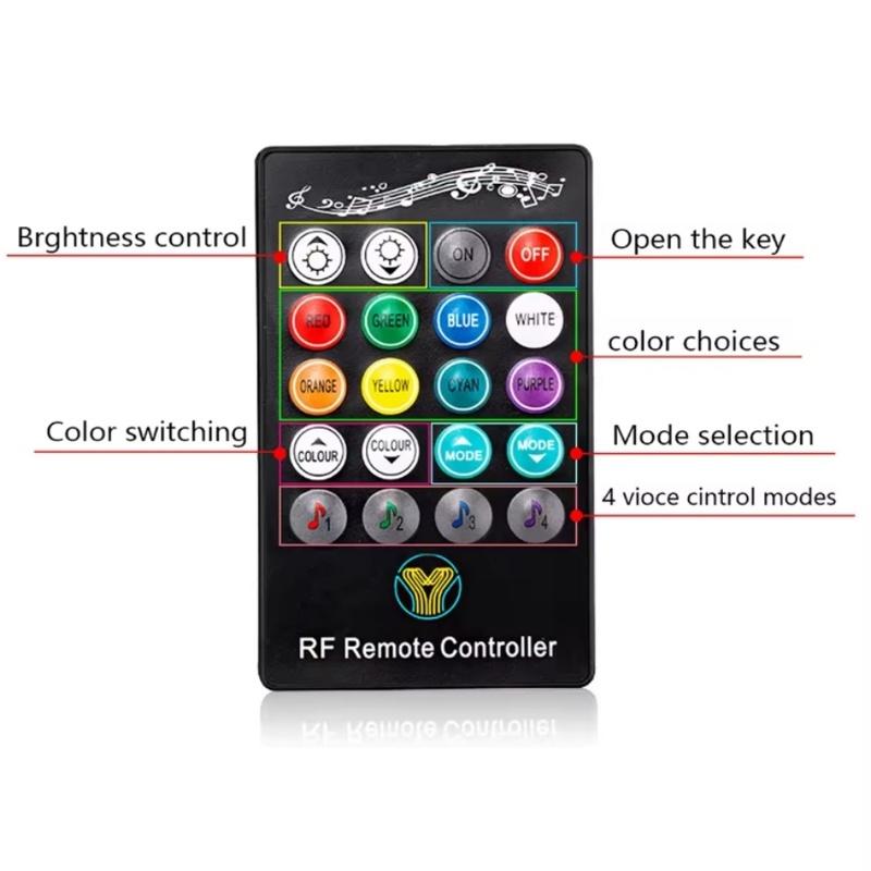 4/6/8/10 модулей, RGB LED подсветка днища для грузовиков, Управление через приложение/пульт и музыкальный режим, Для пикапов, внедорожников, RZR, SUV, квадроциклов, UTV, автомобилей