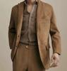 Stylish Handmade Formal Design TAN Men's Real Soft Lambskin Suede Leather Blazer