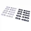 Car ABS Rear Trunk Words Letters Badge Emblem Decals Sticker For Lexus GS GS200t GS250 GS300 GS350 GS400 GS450h GS450 GS460