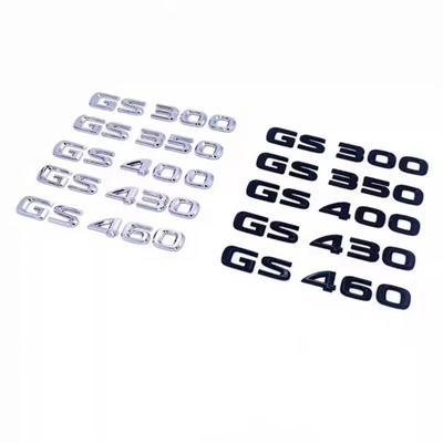Car ABS Rear Trunk Words Letters Badge Emblem Decals Sticker For Lexus GS GS200t GS250 GS300 GS350 GS400 GS450h GS450 GS460