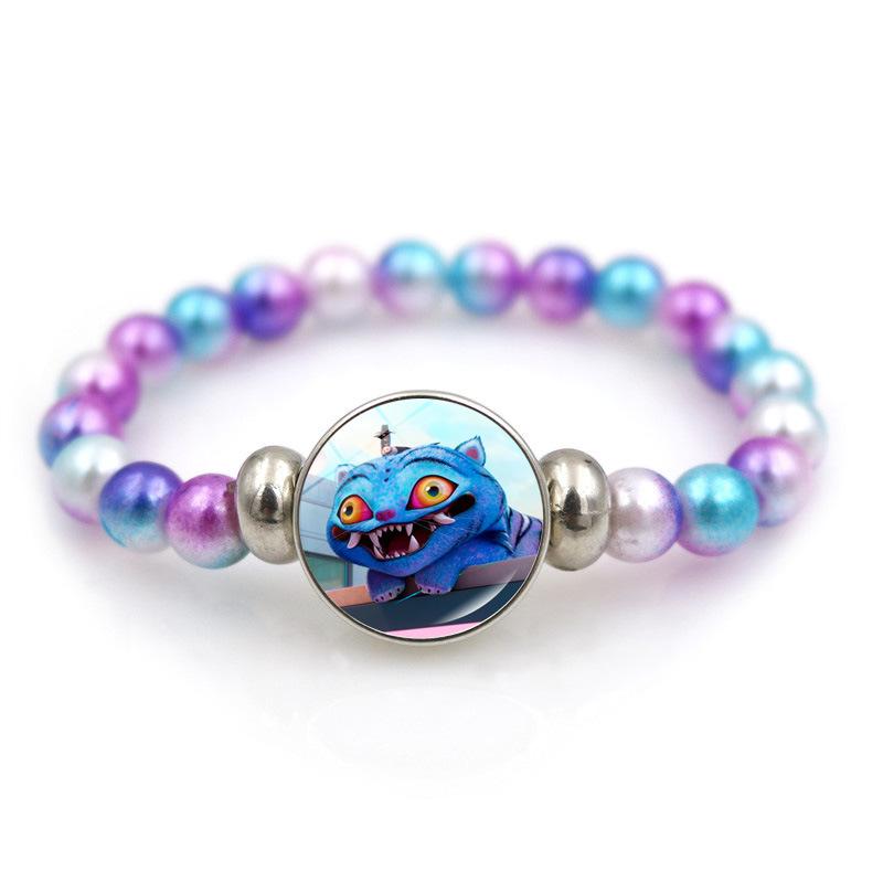 K-POP Demon Hunters Theme Beaded Bracelet, Fashion Handmade Wristband for Girls, Ideal Birthday Holiday Gift & Party Accessories