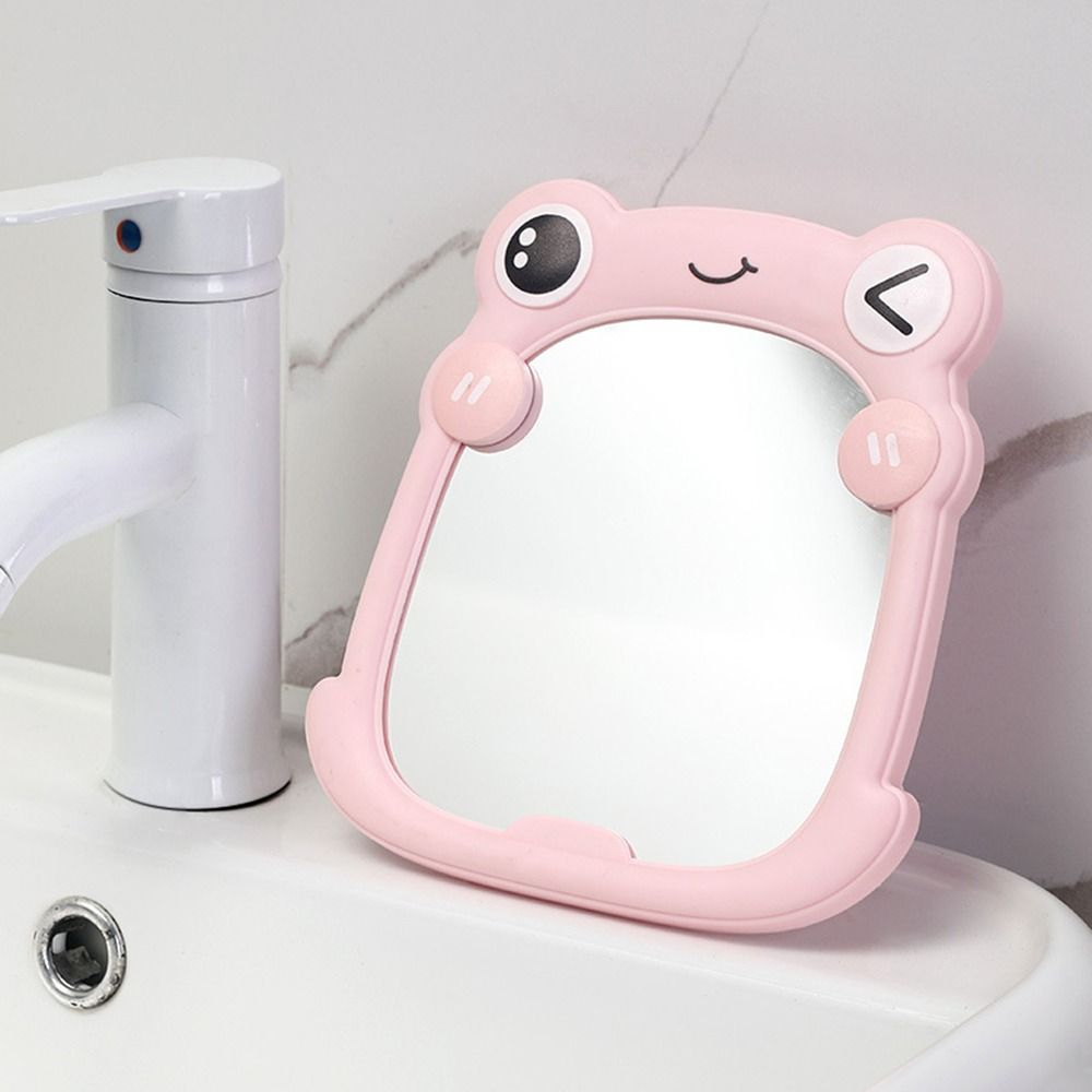Portable Dressing Mirror Cute Table Countertop Mirror Frog Makeup Mirror Student Dormitory
