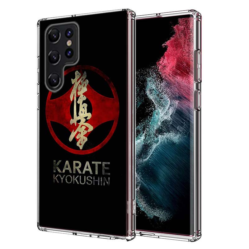 Oyama Kyokushin Karate Capa Phone Case For Samsung S26 Ultra S25 Edge Galaxy S23 S21 S20 S24 FE S22 S10 Plus Cover Clear TPU She