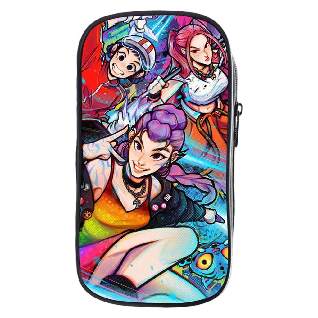 KPOP Девочки Мультяшный Пенал Пенал для Начальной Школы Сумка для Канцелярских Принадлежностей Детский Пенал Аниме Принт