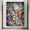 Graffiti Canvas Painting Marilyn Monroe Modern Wall Art Poster and Prints Oil Painting Wall Pictures for Home Living Room Decor