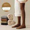 Women's Winter Over-the-Knee Thick Wool Socks, Solid Color, Micro Pressure Leg Beauty, High Tube Design.