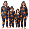 Комплект комбинезона на молнии с капюшоном и длинными рукавами для всей семьи с принтом на Хэллоуин