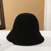 Autumn Winter Women's Hats with Sweet Temperament Water Bucket Hats Korean Fashion Knitted Yarn Basin Hats In Stock