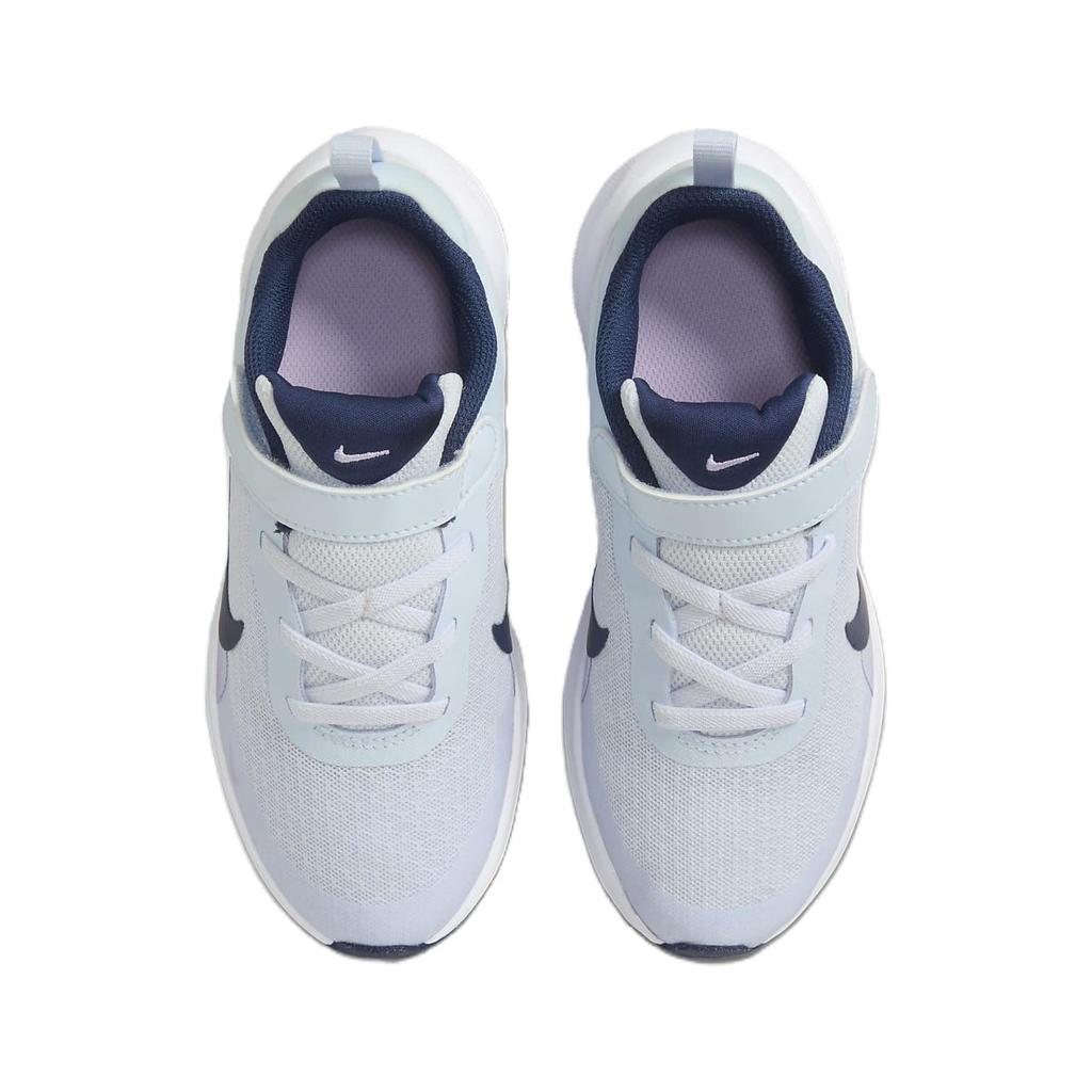 Nike Revolution 7 PS Football Grey Lilac Bloom Kids Sneakers Blue Midnight-Navy FB7690-004