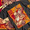 Футболка с принтом Donkey Kong для мужчин и женщин на лето Из чистого хлопка Удобная Свободная и модная Топ с круглым вырезом