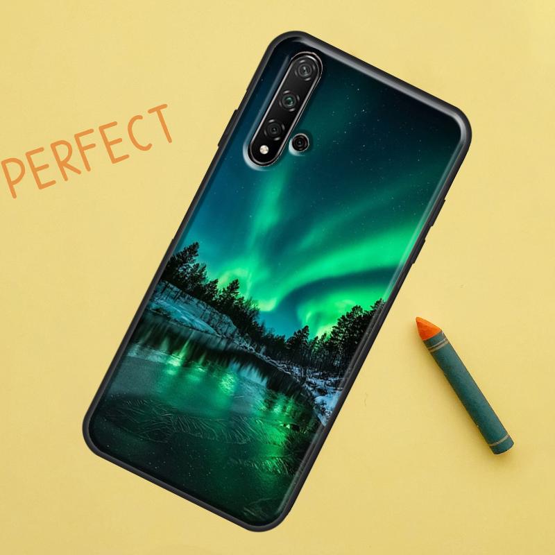 Northern Lights Case For Huawei Nova 9 10 SE 11i 8i 7i 3i Nova 5T Y60 Y61 Y70 Y90 P20 P30 P40 Lite P60 Pro