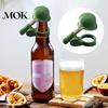 Picnic Drink Accessories 2Pcs Funny Soldier Helmet Bottle Caps, Plastic Beer Toppers for Standard Collectible Caps Bottles, Reusable Salute Cap Party