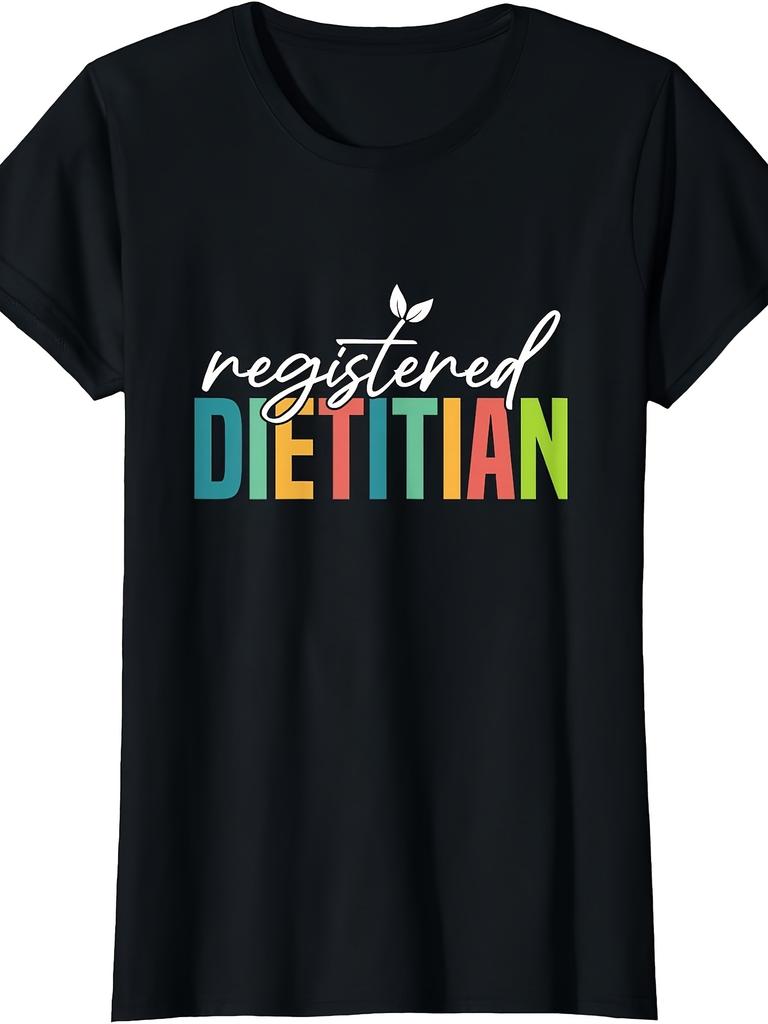 Casual unisex T-Shirt for Registered Dietitians, Nutritionists, And Health Coaches, Ideal for Home, Outdoor Activities, Work, Or As a Gift for Occasio
