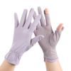 Mesh UV Protection Gloves Non Slip Thin Breathable Gloves Flip Touchscreen Ice Silk Gloves  Walking