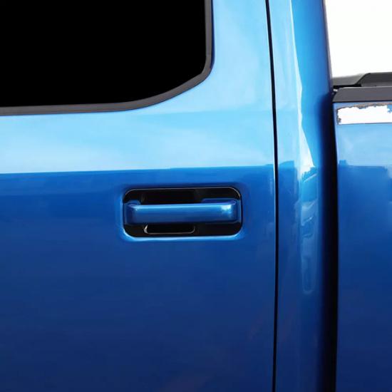 Exterior Door Handle Bowl Trim Cover Decor for Ford F-150 4door 2015- Black