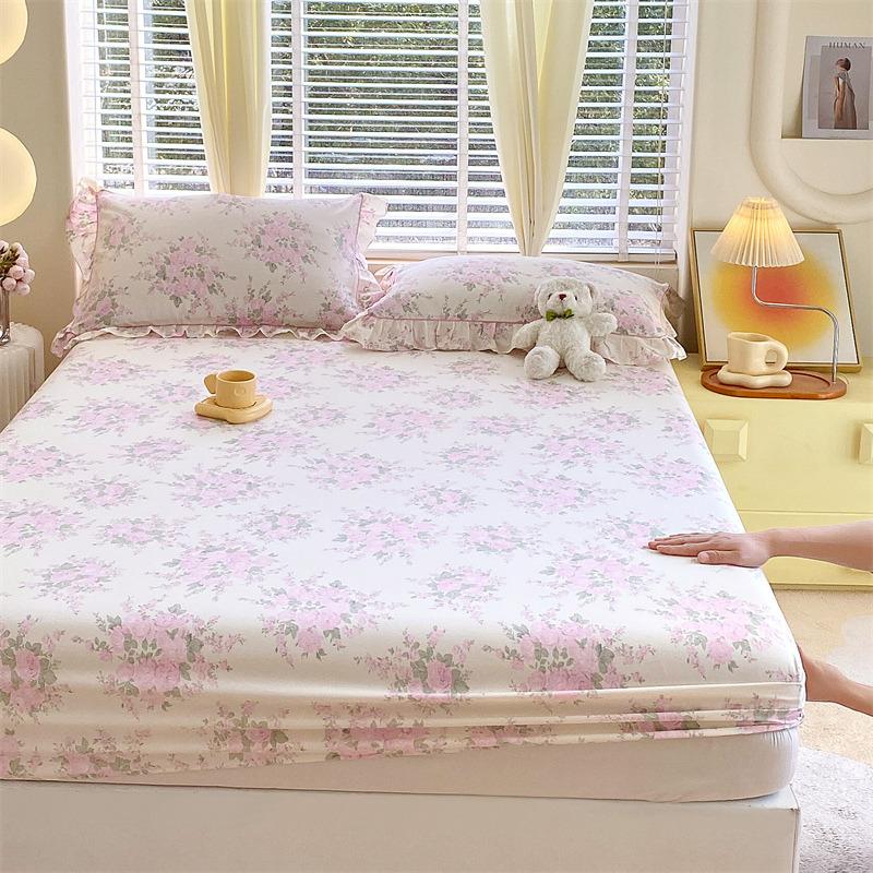 100% хлопок простыня на резинке в цветочном стиле покрывало для кровати приятное для кожи простыня 90/100/120/150/180 см постельное белье Sabanas (Нет наволочки)