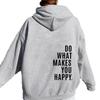 2025 Women's Sweater Sweatshirt Hoodie DoWhatMakesYouHappy Women's Sportswear Top