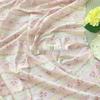 100% Cotton Korean Style Floral Stripe Fabric for Women's, Children's Clothing, Family Outfits, Homewear & DIY