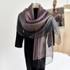 70*180cm Women Gradient Colors Scarf Long Shawls and Wraps for Party Dress Lightweight Pashmina Fashion Scarves