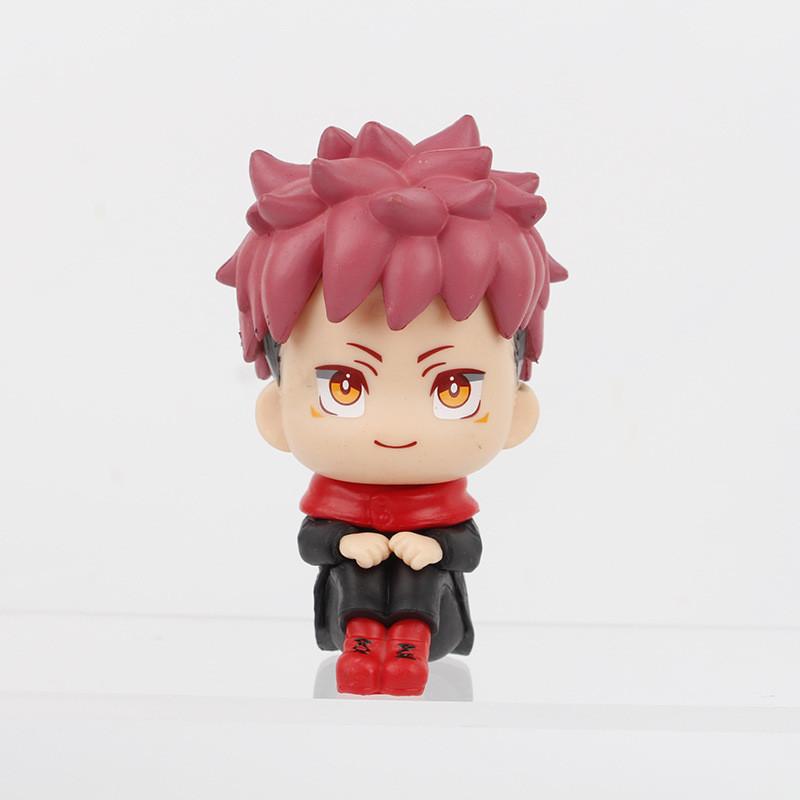 Adorable Jujutsu Kaisen Sitting Plush Doll Five Satoru Gojo Toy Figure Collectible