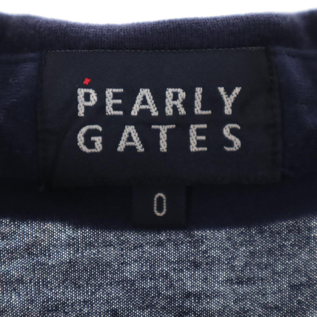 Pearly Gates Сделано в Японии гольф Футболка поло с коротким рукавом темно-синяя женская б/у