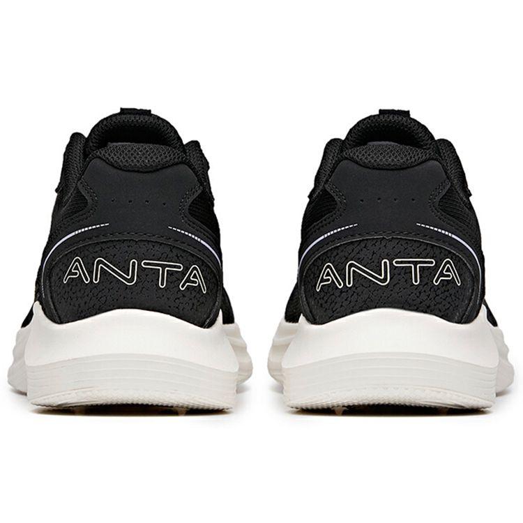 Anta Удобные легкие дышащие кроссовки с низким верхом для бега женские кроссовки черные белые 122135571-1