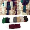 Новая однотонная одежда, вязаные перчатки, варежки без пальцев, женские зимние теплые перчатки