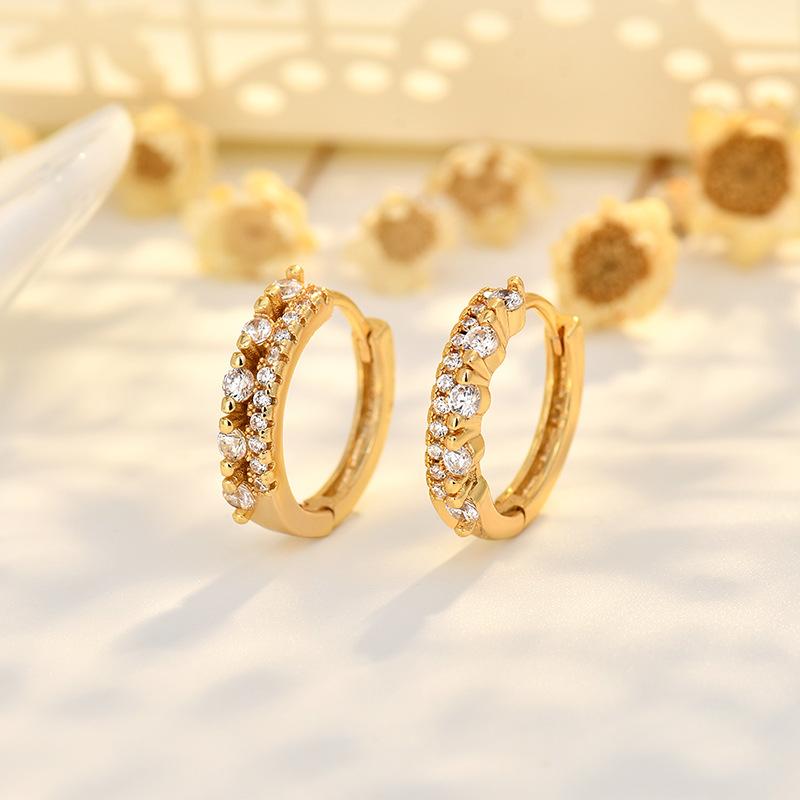 Модные двойные ряды сережек для студентов, простые серьги, серьги Ins, женские серьги Tide, поаллергенные кольца