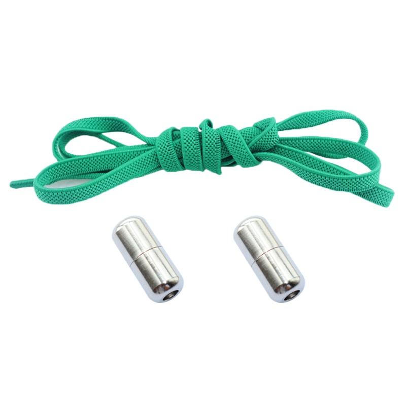 Шнурки без завязок с металлическим замком – плоские эластичные шнурки для кроссовок для взрослых, быстрозатягивающиеся шнурки для ленивых дней