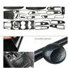 For Ford Edge 2015-2018 Interior Central Control Panel Door Handle 5D Carbon Fiber Sticker Decals Car styling Accessorie
