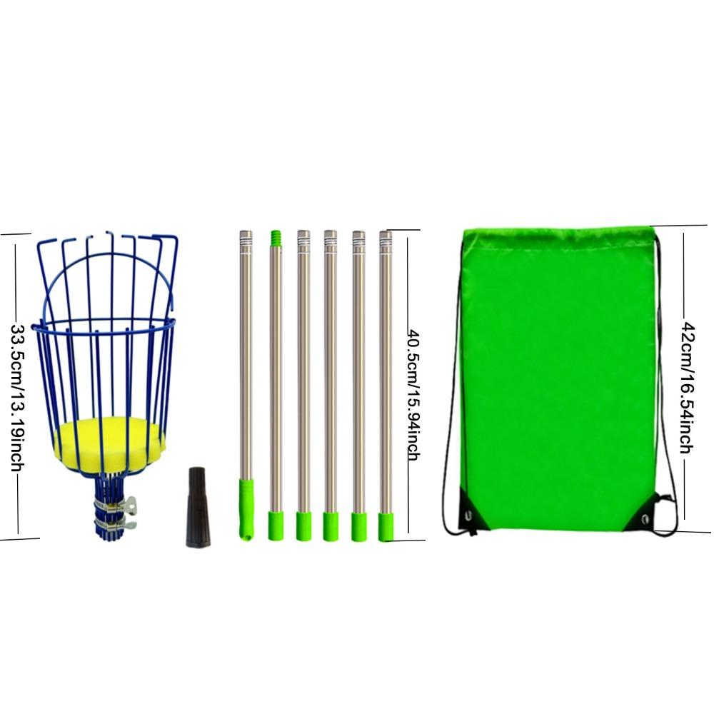 Высотный сборщик фруктов с корзиной Сборщик фруктов Инструмент для сбора фруктов Полюс для сбора фруктов